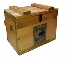 Light Rustic Wooden Ammo Box - Cartridge Accessories Storage Crate - Quick Shot