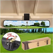 Golf Cart Mirror,Extra Wide Panoramic Rear View Mirrors For Yamaha EZGO Club Car (For: EZ Go RXV)