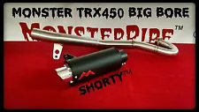 Honda TRX450 TRX 450R Exhaust Monster Pipe Monsterpipe single exhaust system