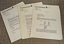 1970s Illinois Central Railroad Surplus Train Equipment for Sale Paperwork (B)