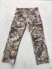 Kryptek Men's Pants L Brown Camo Reptile Lizard Cargo Pocket Hunting Double Knee