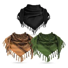 Shemagh Lightweight Arab Tactical Desert Keffiyeh Scarf Head Cover Cotton