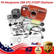 Piston Cylinder Crankshaft Kit For Husqvarna 268 272 272XP Chainsaw SALE!