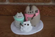 CHRISTMAS FIGURE Pusheen Kitty Cat Pip Box Winter 2018 Kawaii Day Snow Man Vinyl