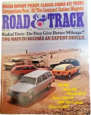 Vintage ROAD & TRACK Magazine July 1974 Mazda Rotary Pickup Classic Cobra 427