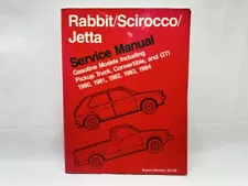 Service Manual for 1980-1984 VW Rabbit Scirocco Jetta by Bently 1981 1982 1983