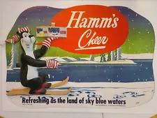 Three REPRO 1950's Hamm’s Beer Sign paper backgrounds, use with Hamms vacuforms