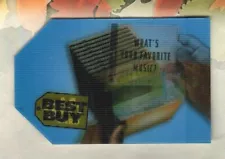 BEST BUY Favorite Music? ( 2003 ) Die-Cut Lenticular Gift Card ( $0 ) RARE