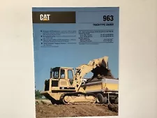 CAT 963 TRACK-TYPE LOADER 12 PAGES 1989 SALES BROCHURE