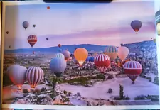 HOT AIR BALLOON SKY BALLOONS CANVAS FABRIC PRINT