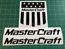 MasterCraft Boats BLACK Sticker DECAL for wakeboard You Get 3!