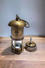 Antique Brass Nautical Miner Oil Ship Lantern Maritime Lamp Home Decor