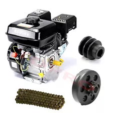 OHV Gas Engine 7HP 210cc Motor Horizontal Recoil Start Go Kart Log Splitter ATV