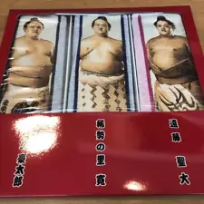 3 Nostalgic Sumo Wrestler Towels,For Sale.