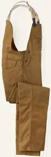 Filson Oil Finish Double Tin Bibs Dark Tan, Size 42 NWT MSRP $395 Made in USA