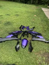 For GSXR1000 2005 2006 Black Purple ABS Injection Mold Bodywork Fairing Kit Cowl