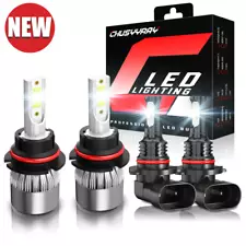 For Ford Explorer sport Trac 2001-2005 4PC 6000K LED Headlight + Fog Light Bulbs