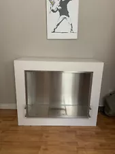 Ecosmart Fireplace Aspect Freestanding Stainless Steel Biofuel ethanol