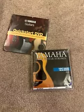 YAMAHA Folk Guitar Strings String Set Light Gauge 80/20 Brass FG12 NEW with DVD