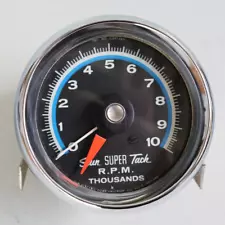 Vintage SUN SUPER TACH R.P.M 12V With Bracket Muscle Car Auto