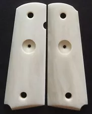 1911 Full Size Government Handmade Custom Buffalo Bone Grips With Hole for DIY