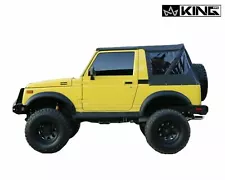 Premium Replacement Soft Top Black Diamond With Tinted Window Suzuki Samurai (For: 1987 Suzuki Samurai)