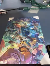 NWT Blizzard Overwatch 2017 Video Game Collage Rare Art Wall Hanging 12" x 8.25"