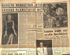 Marilyn Monroe Newspaper August 18 , 1957 "Turkish"