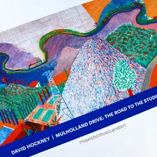 DAVID HOCKNEY MULHOLLAND DRIVE EXHIBITION POSTER LANDSCAPE LITHOGRAPH