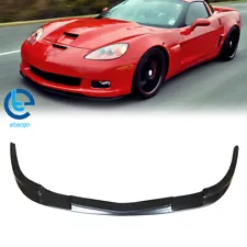 For 05-13 Corvette C6 Z06 ZR1 Style ABS Plastic Front Bumper Lower Lip Splitter