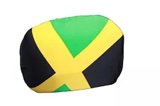 JAMAICA COUNTRY FLAG CAR SIDE MIRROR COVERS..2 IN A PACK..NEW