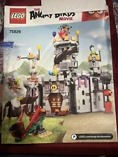 LEGO Angry Birds King Pig's Castle #75826 99% complete with 5 minifigures.