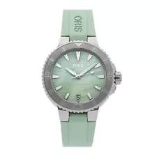 Oris Aquis Date Auto Steel Mens Strap Watch 01 733 7770 4157-07 4 18 67FC