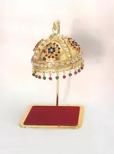 Indian Traditional Metal Umbrella for God Idol Chhatra for Car Dash Board