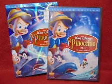 Pinocchio (DVD, 2009, 2-Disc Set, 70th Anniversary Platinum Edition) NEW Sealed!