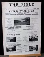 1939 Print 'ESTATES FOR SALE AT JOHN D. WOOD OF BERKLEY SQUARE' 14" x 10"