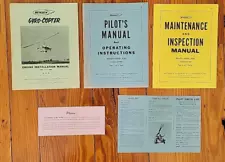 Rare Lot of 3 Bensen GyroCopter Manuals / Instructions - Model 8-