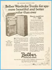 1921 Belbar Philadelphia Model 999 Victorian Antique Steamer Wardrobe Trunk Ad