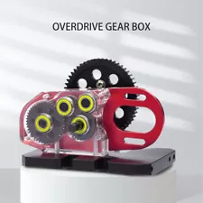 Low Overdrive Gearbox,for 1/10 RC Crawler LCG Cheater Rigs SCX10 II Capra DIY