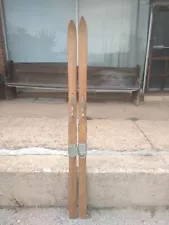 Antique GROSWOLD Skis 73" X 3" , Wooden , Oak ? 1920s To 40s Era