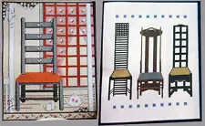 Chair On Porch Trio of Ladder Back Chairs CROSS STITCH PATTERNS