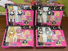 Sailor Moon Styled Dolls, set 4 - 8 Dolls total - 5” & 1998, Novelty Quality