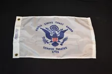 Annin 12"x18" Nylon Flag USCG United States Coast Guard USA Military Boat Ship