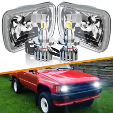 Fit Toyota Pickup Truck Nissan Hardbody D21 7x6"inch LED Headlights High-Low (For: 1981 Toyota Starlet)