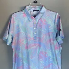 Sunday Swagger Polo Shirt Hawaiian Floral Golf Performance Stretch XL