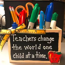 Teacher Gifts- Handmade - Teacher supply Boxes- 5 Different Sayings