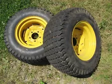 John Deere 110 112 120 140 H3 Tractor Good Year 23x10.50-12 Rear Tires & Rims