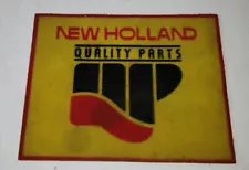 VINTAGE New Holland Parts Tractor Equipment Dealer Floormat Rubber Ad 14" x 11"