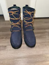 Polo Ralph Lauren Ranger Boots Blue Tartan