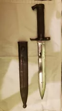 Swedish EJ AB Mauser M 1896 Bayonet and Scabbard Excellent Condition M1896 WWII